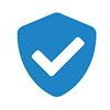 Certified-Logo Blue shield with a check mark symbolizing Alberta Furnace Cleaning's trusted services in Calgary.