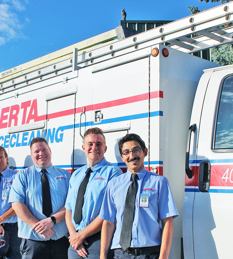 Alberta Furnace Cleaning Technicians Posing